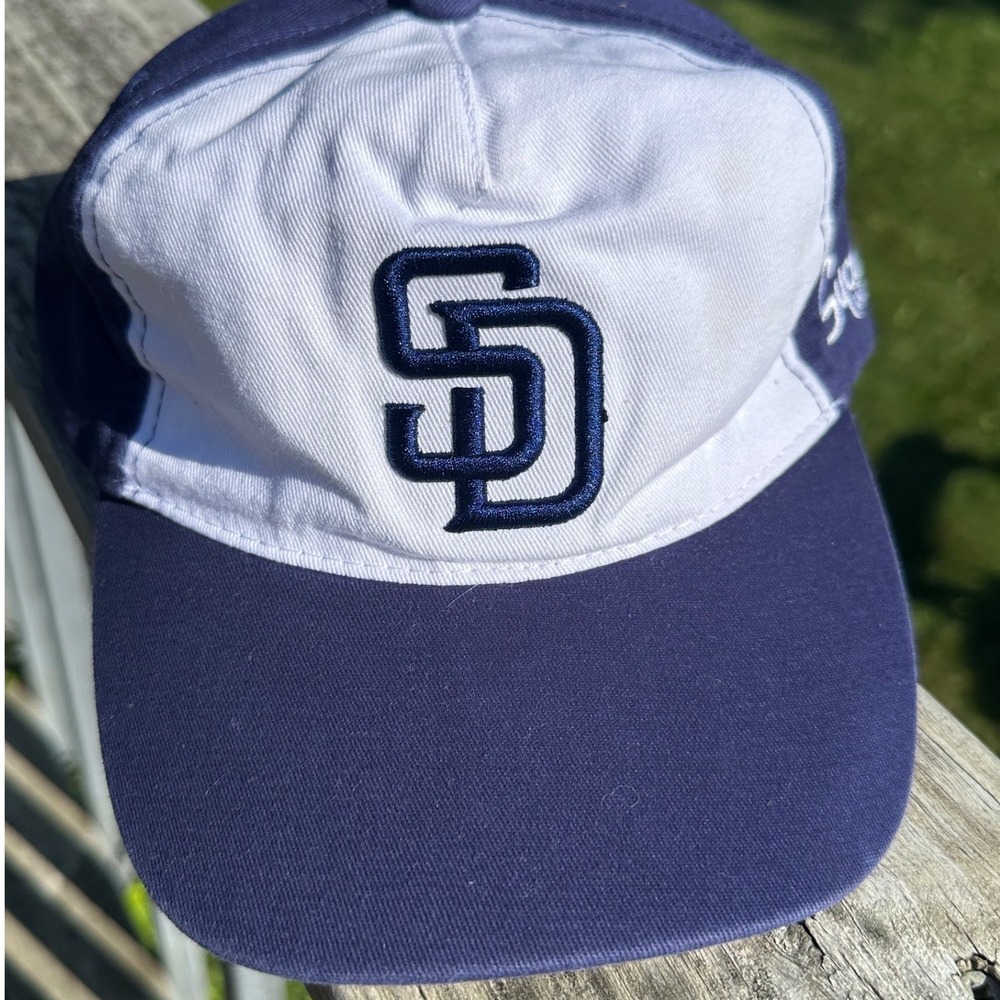 San Diego Padres Sycuan Casino Snapback Hat Navy White Stars Stripes Brim Mens